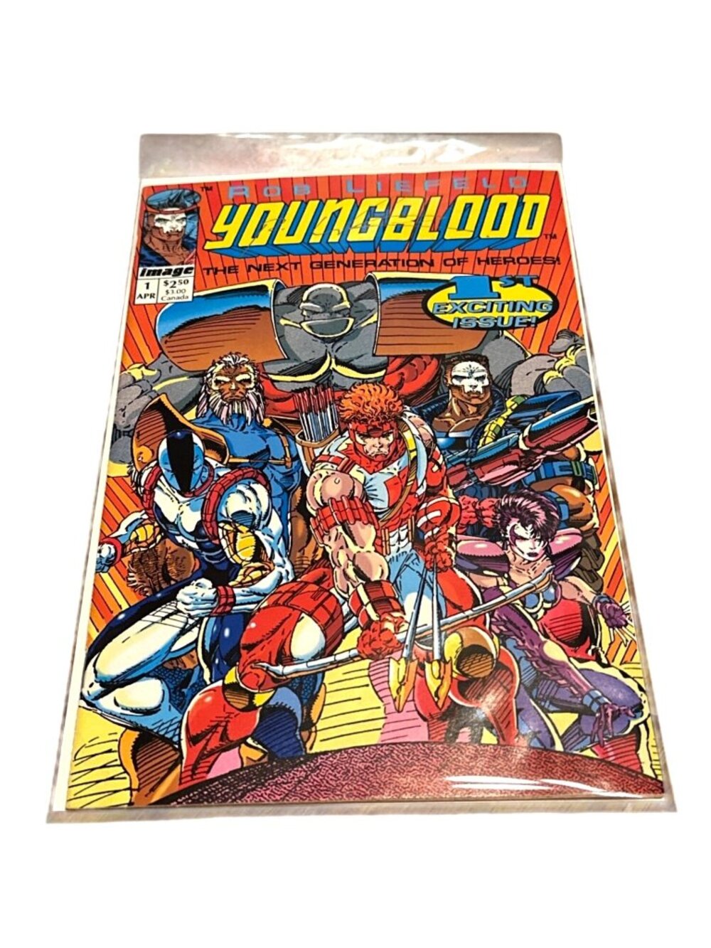 Youngblood #1 Rob Liefeld Image Comics 1992 First Edition Signed Bagged Boarded